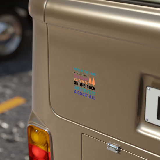 Here At The Lake Transparent Stickers