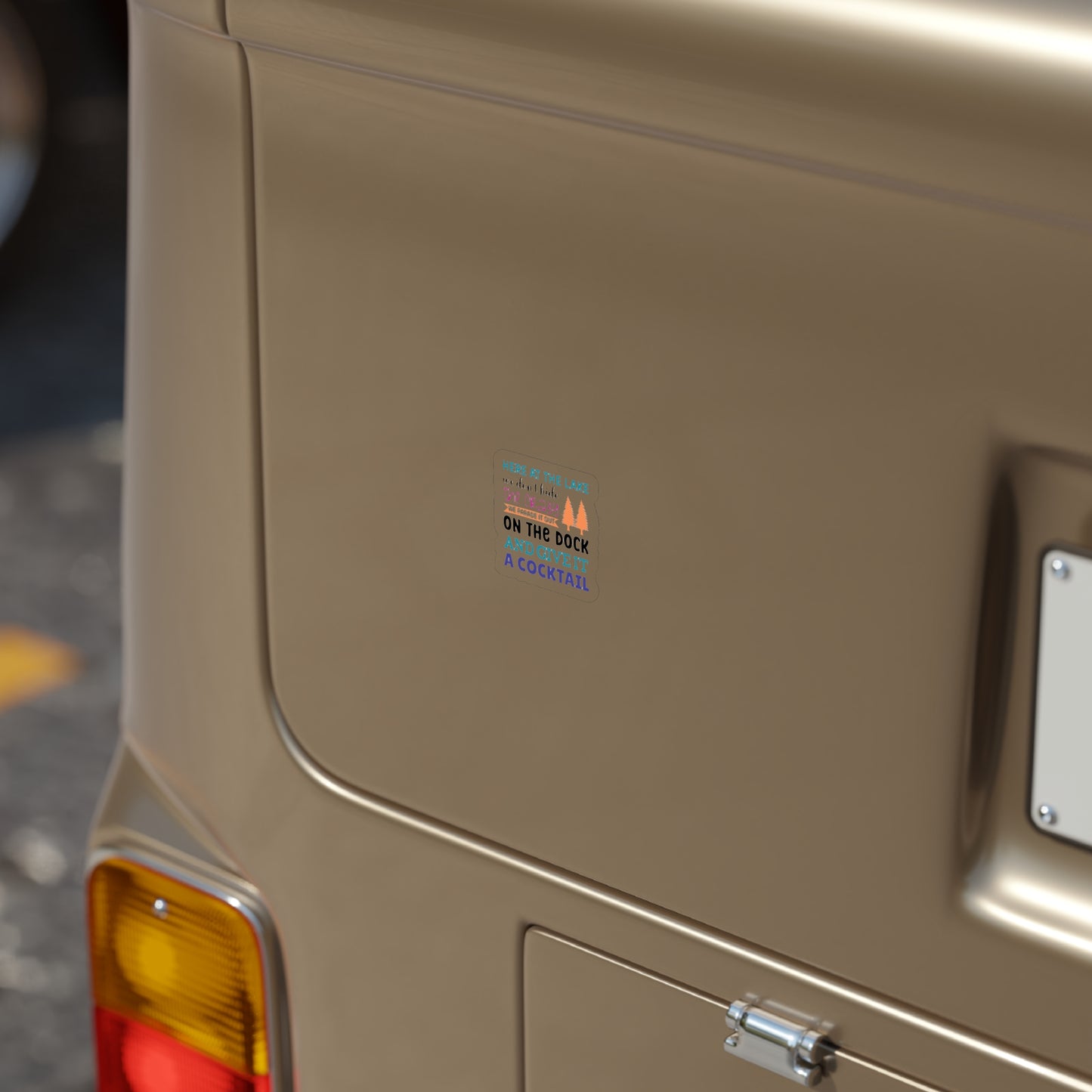 Here At The Lake Transparent Stickers