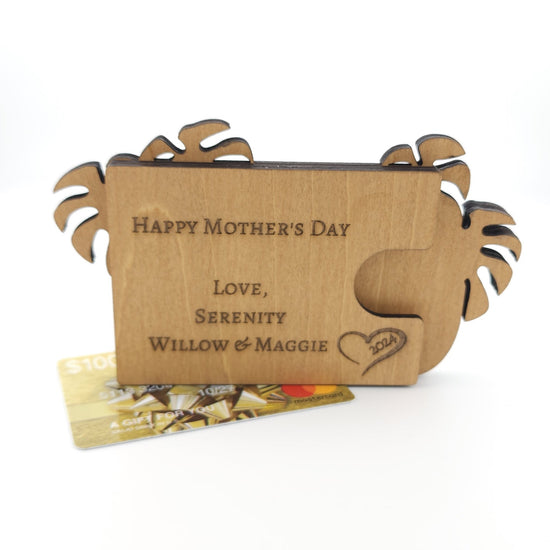 Mother's Day Gift Card Holder (Monstera Plant)