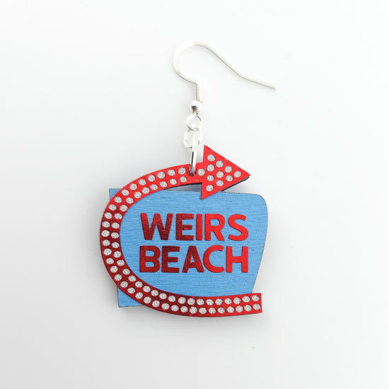 Weirs Beach Earrings - Lake Winnipesaukee