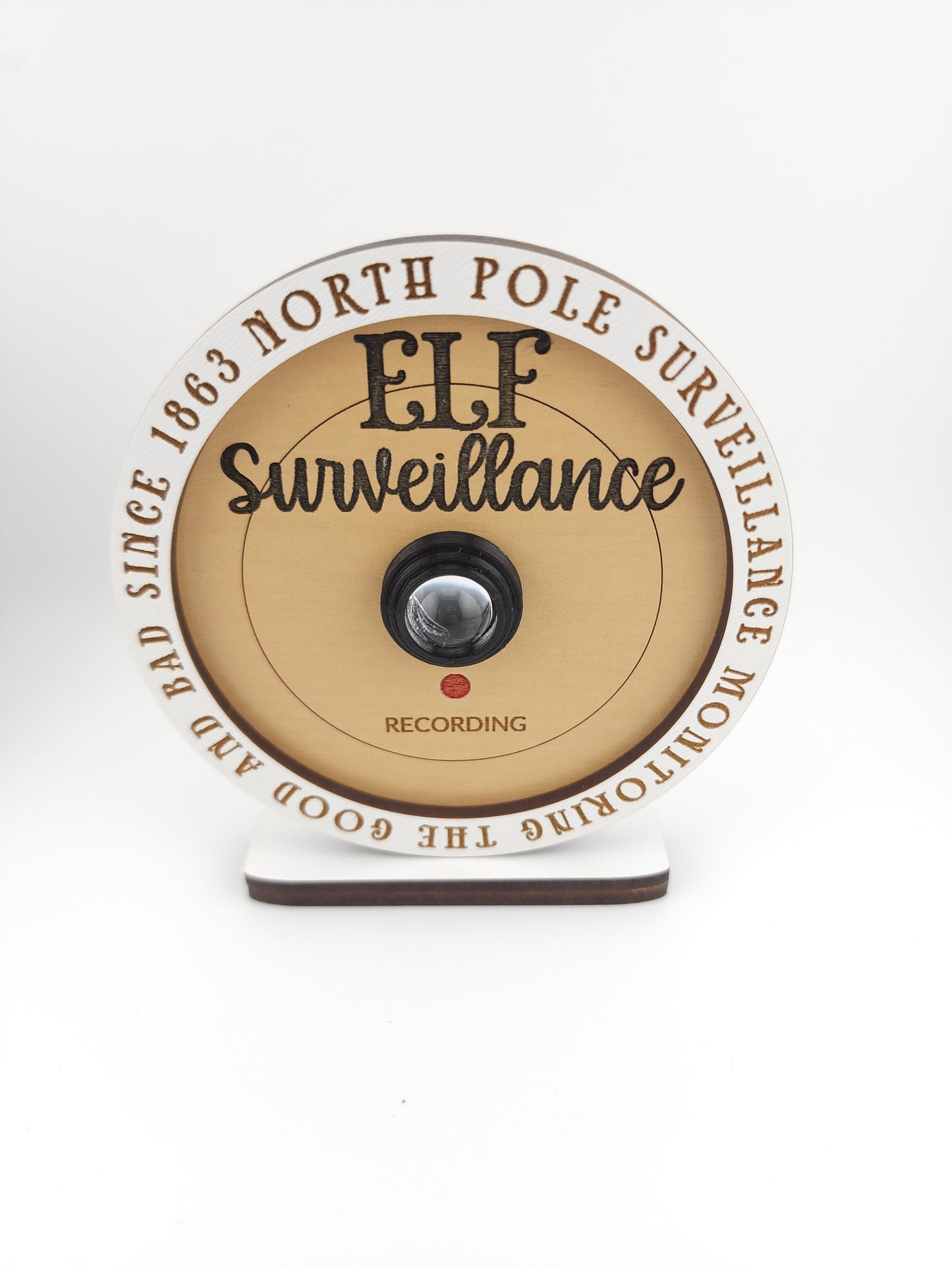 Elf Surveillance Camera Ornaments