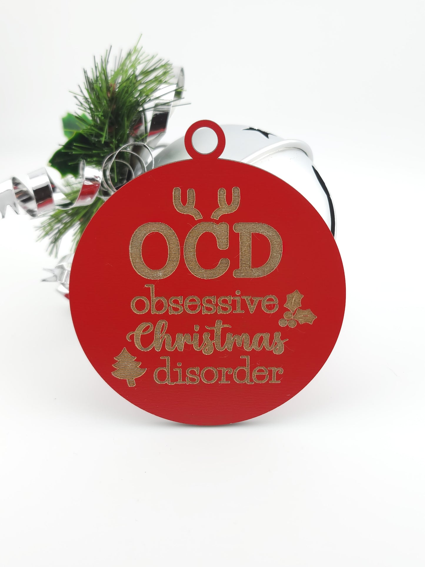 OCD Obsessive Christmas Disorder Ornament