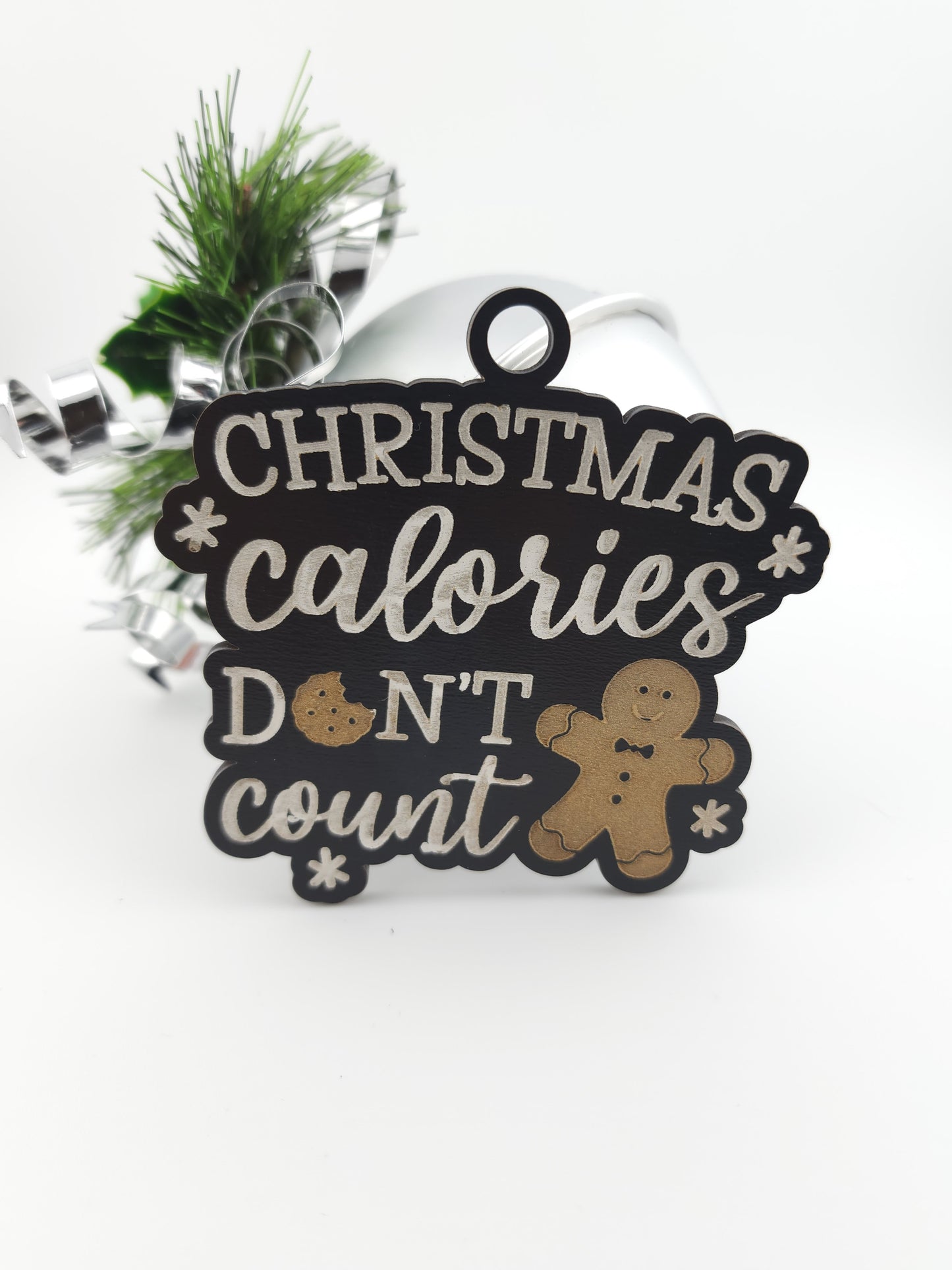 Christmas Calories Don't Count Ornament