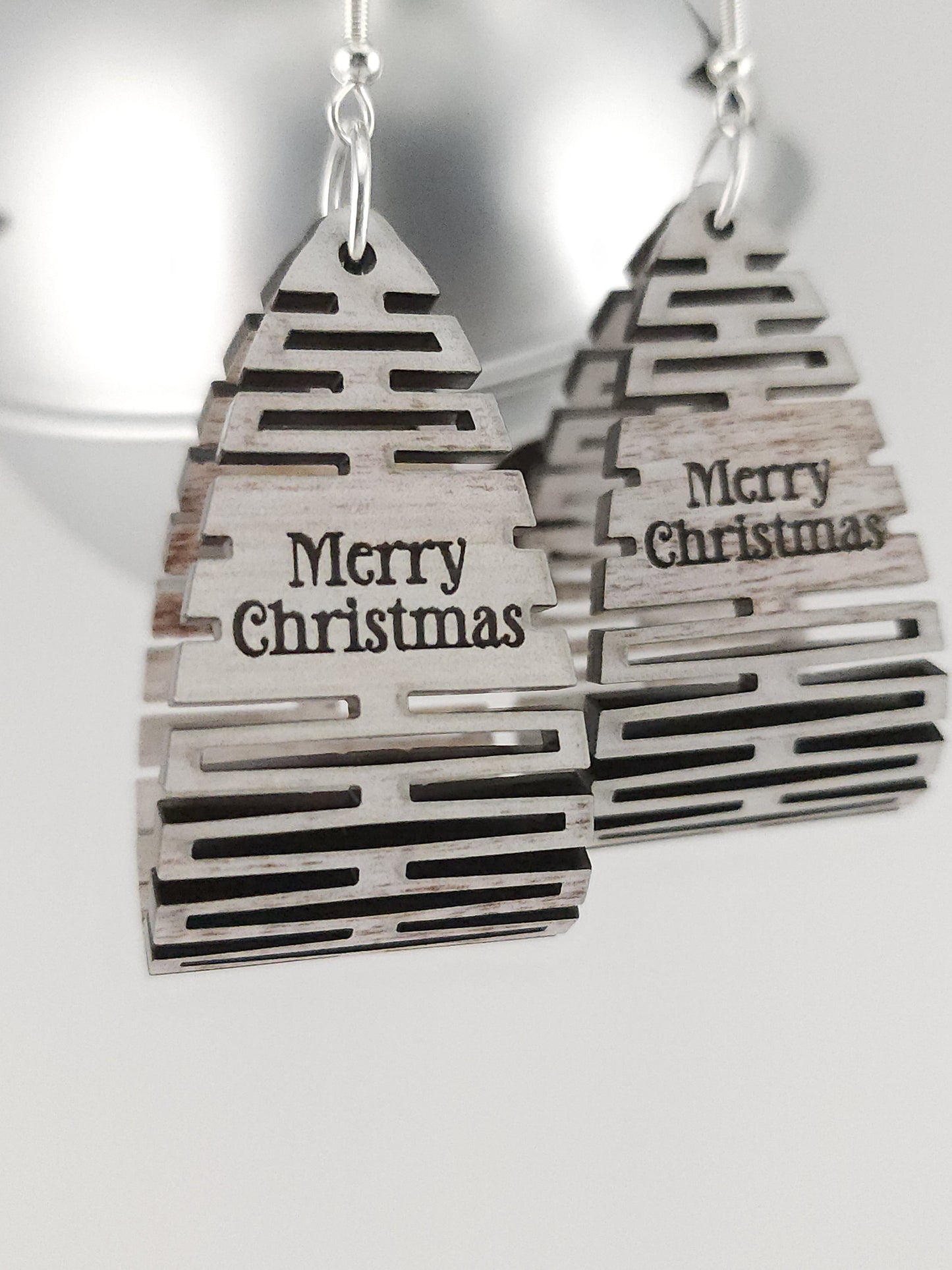 Merry Christmas Living Hinge Earrings