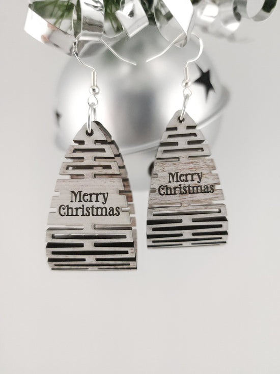 Merry Christmas Living Hinge Earrings