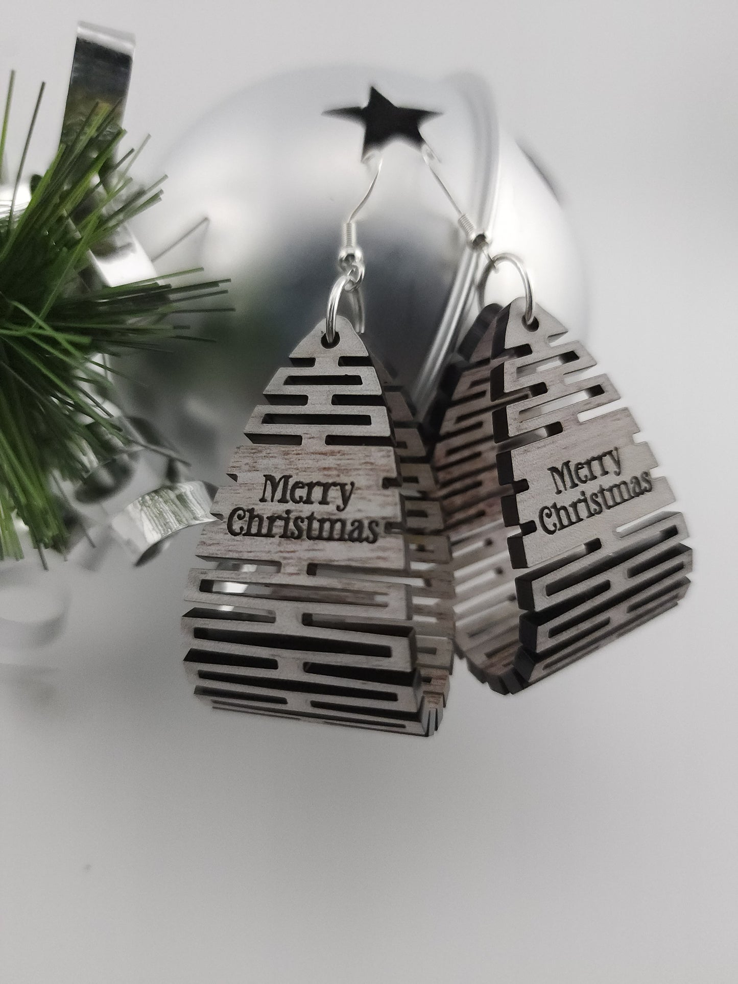 Merry Christmas Living Hinge Earrings