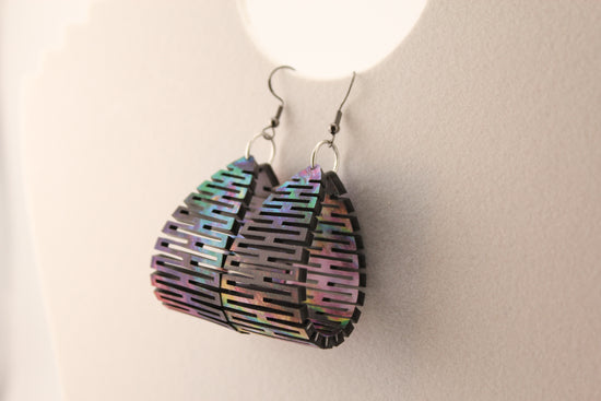 Wild Multi-Color Hinge Earrings