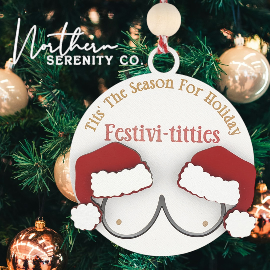 Holiday Festivi-Titties Ornament