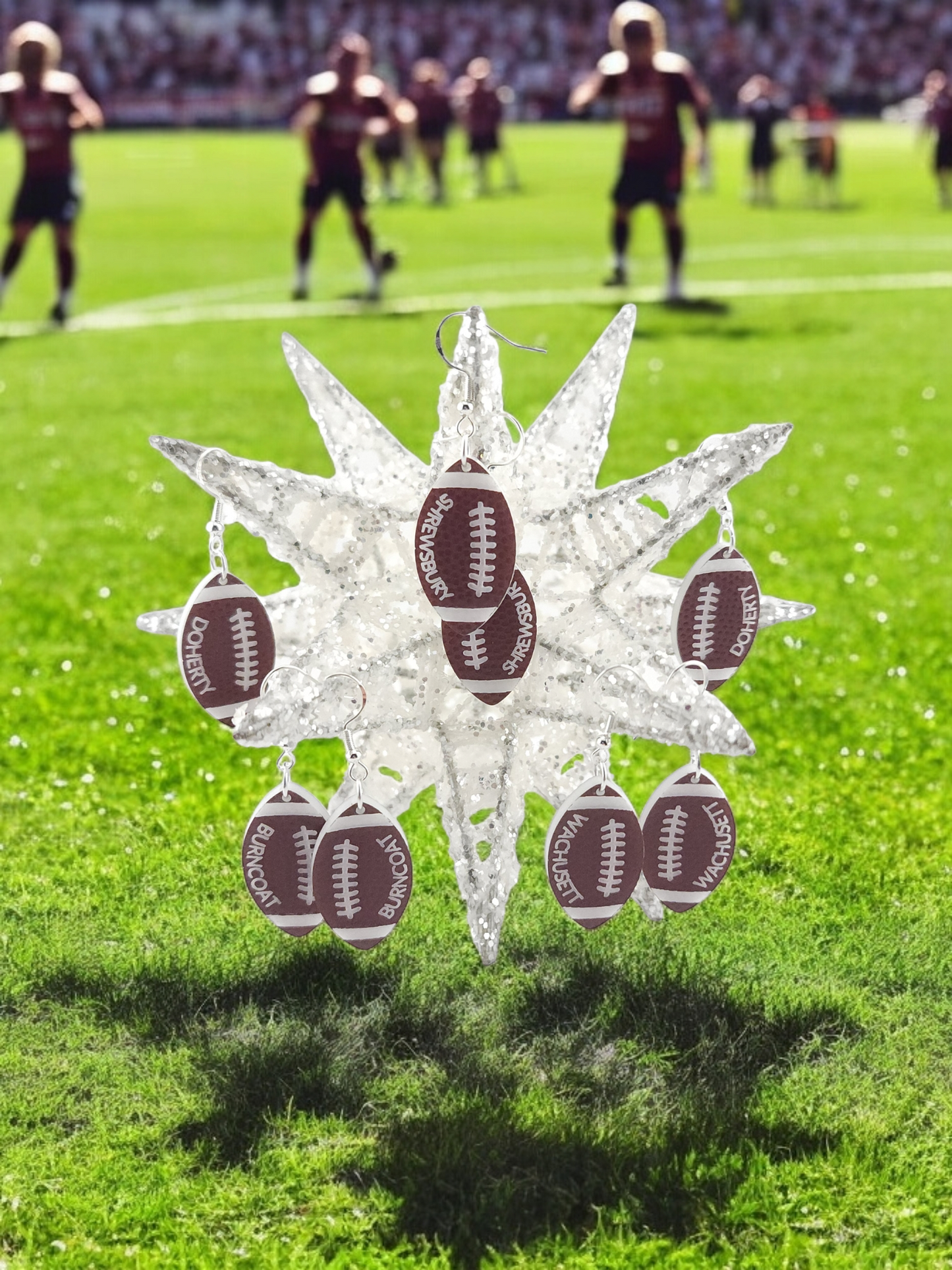 School Football Earrings