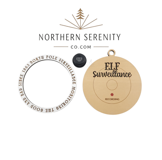Elf Surveillance Camera Ornament SVG Laser File - *NO PHYSICAL PRODUCT - SEE DESCRIPTION*
