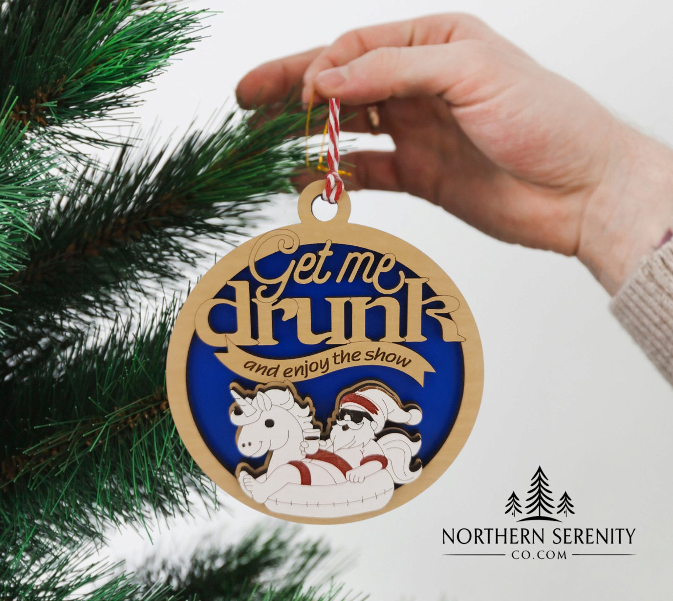 Get Me Drunk and Enjoy The Show Ornament