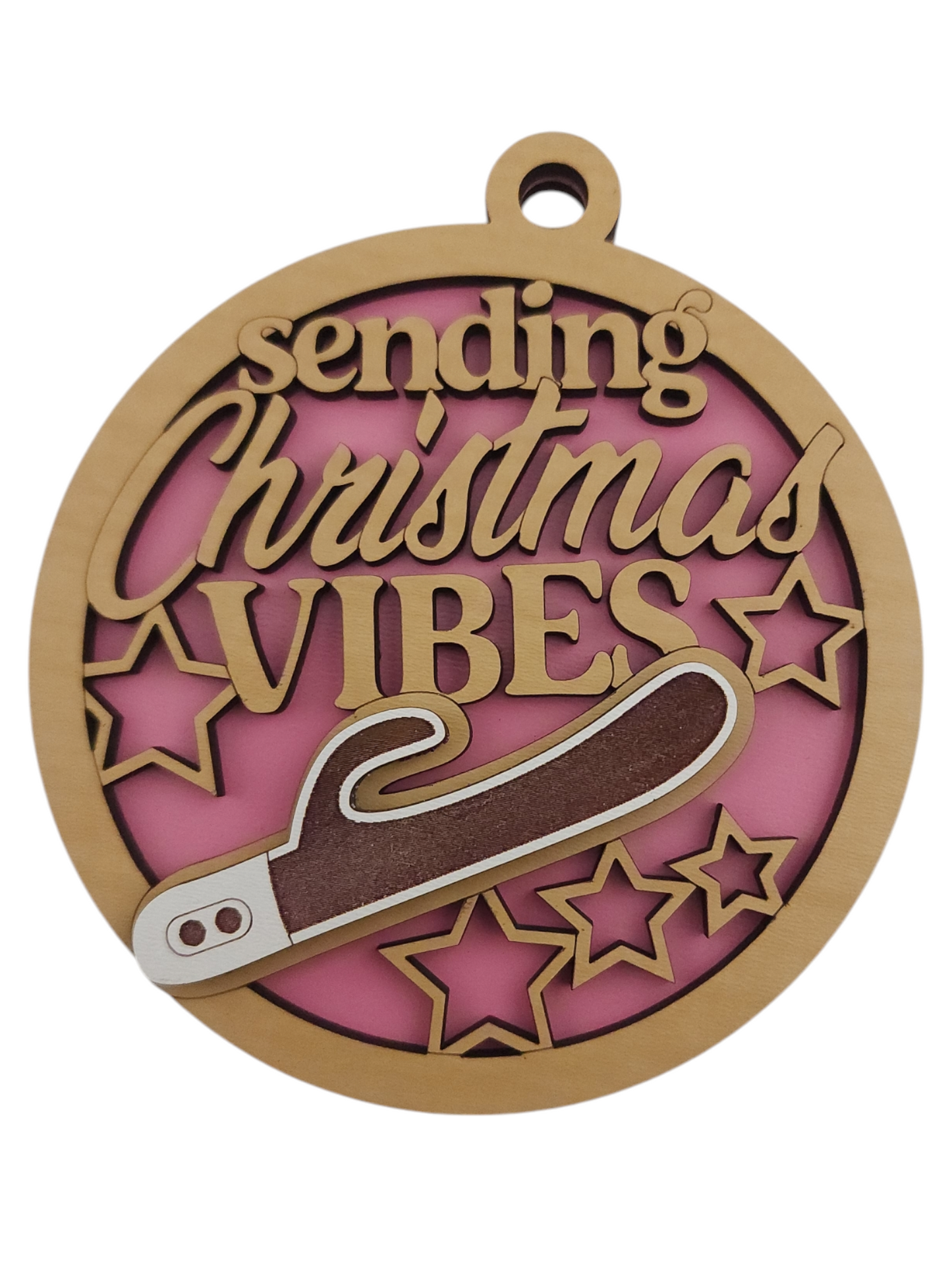Sending Christmas Vibes Ornament