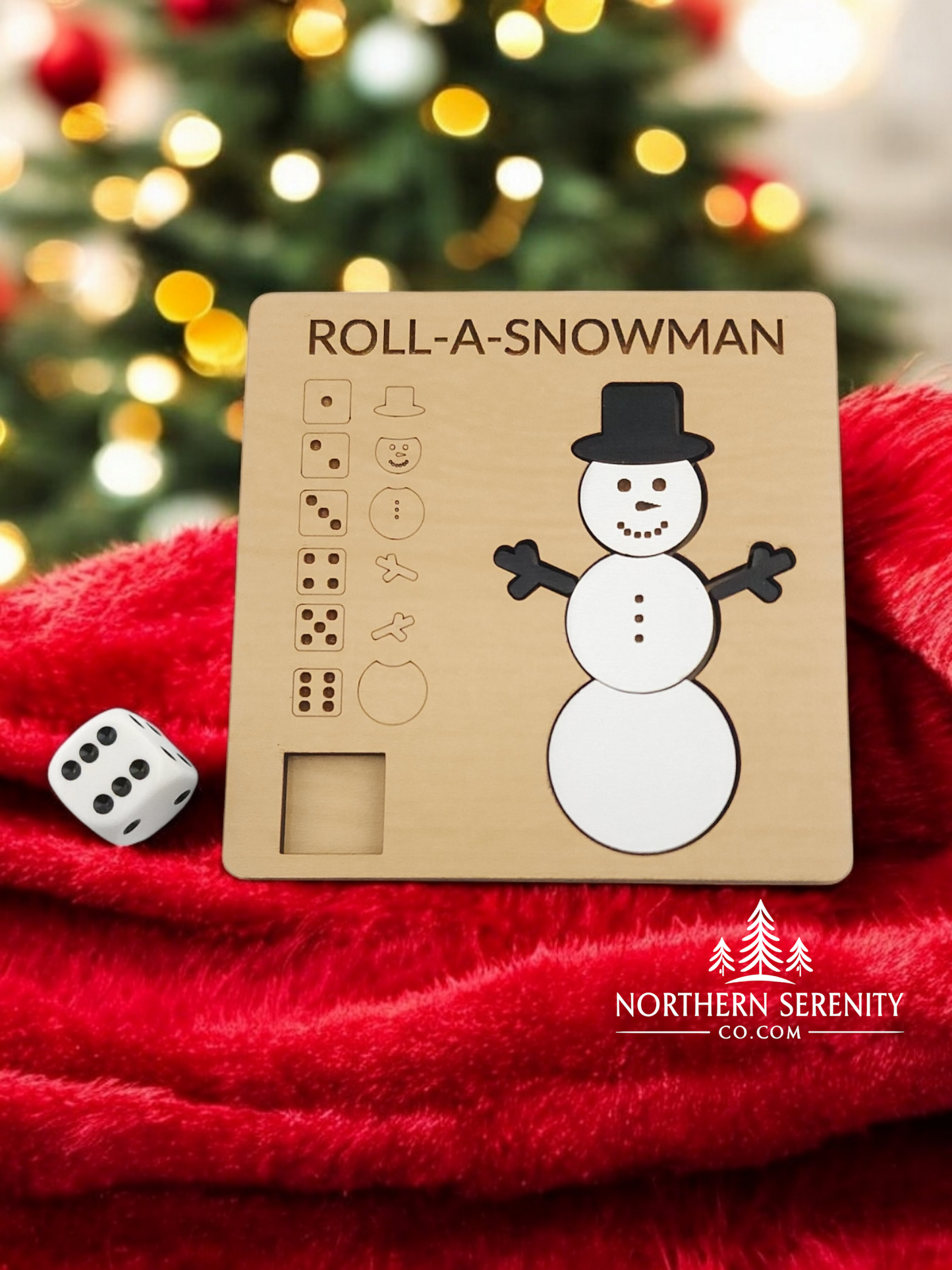 Roll-A-Snowman Game