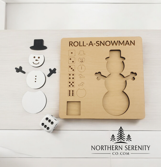 Roll-A-Snowman Game