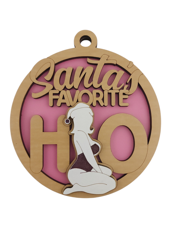 Santa's Favorite Ho Ornament