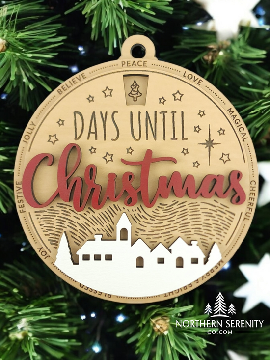 Days Until Christmas Countdown Ornament
