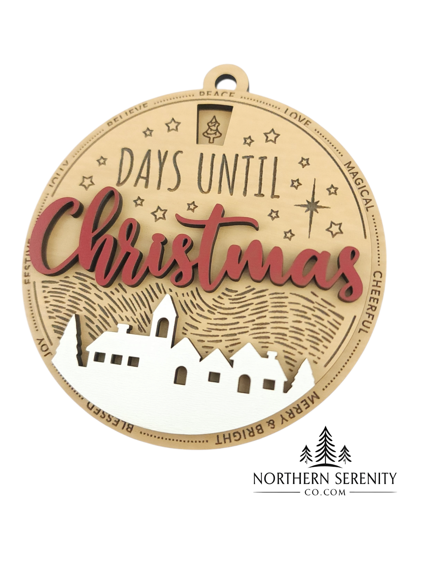Days Until Christmas Countdown Ornament