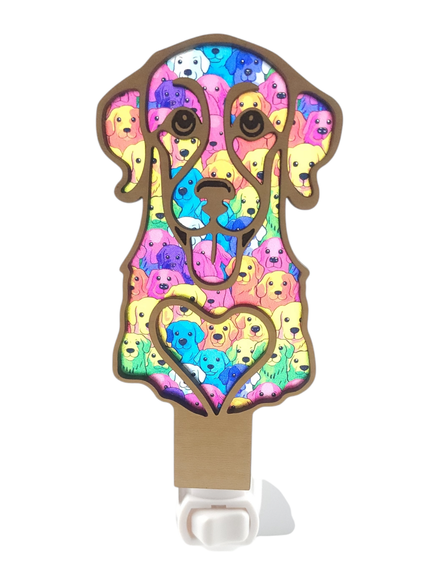 Colorful Dog Night Light