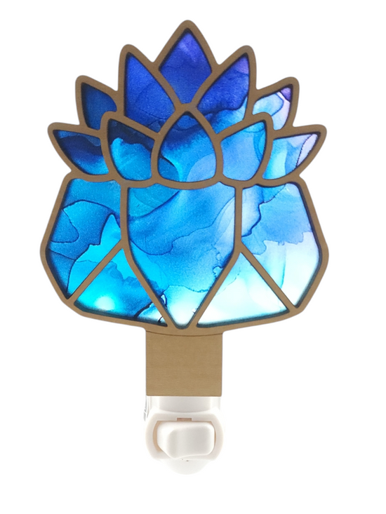 Succulent Night Light - Wide