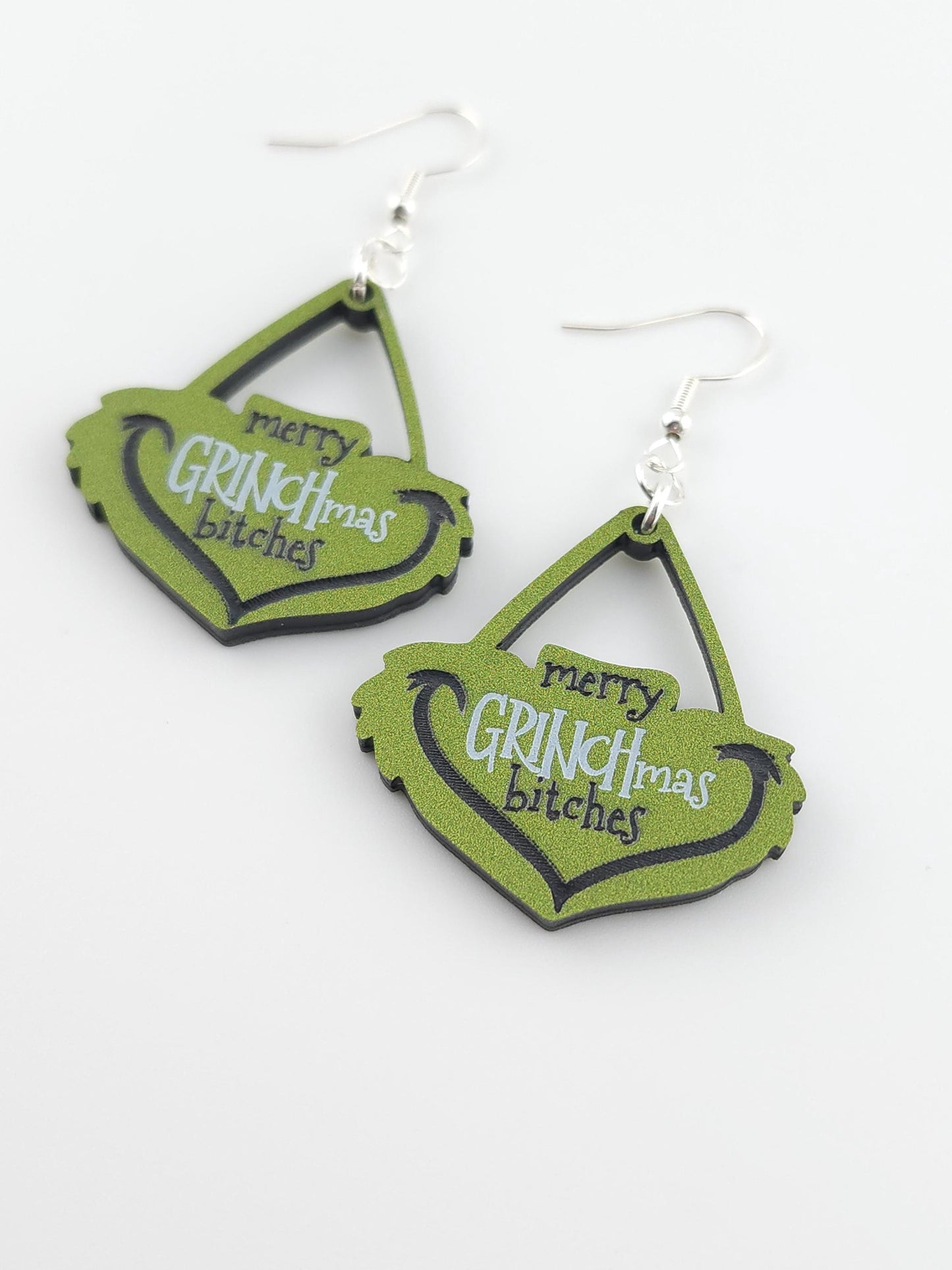 Merry Grinchmas Bitches Earrings