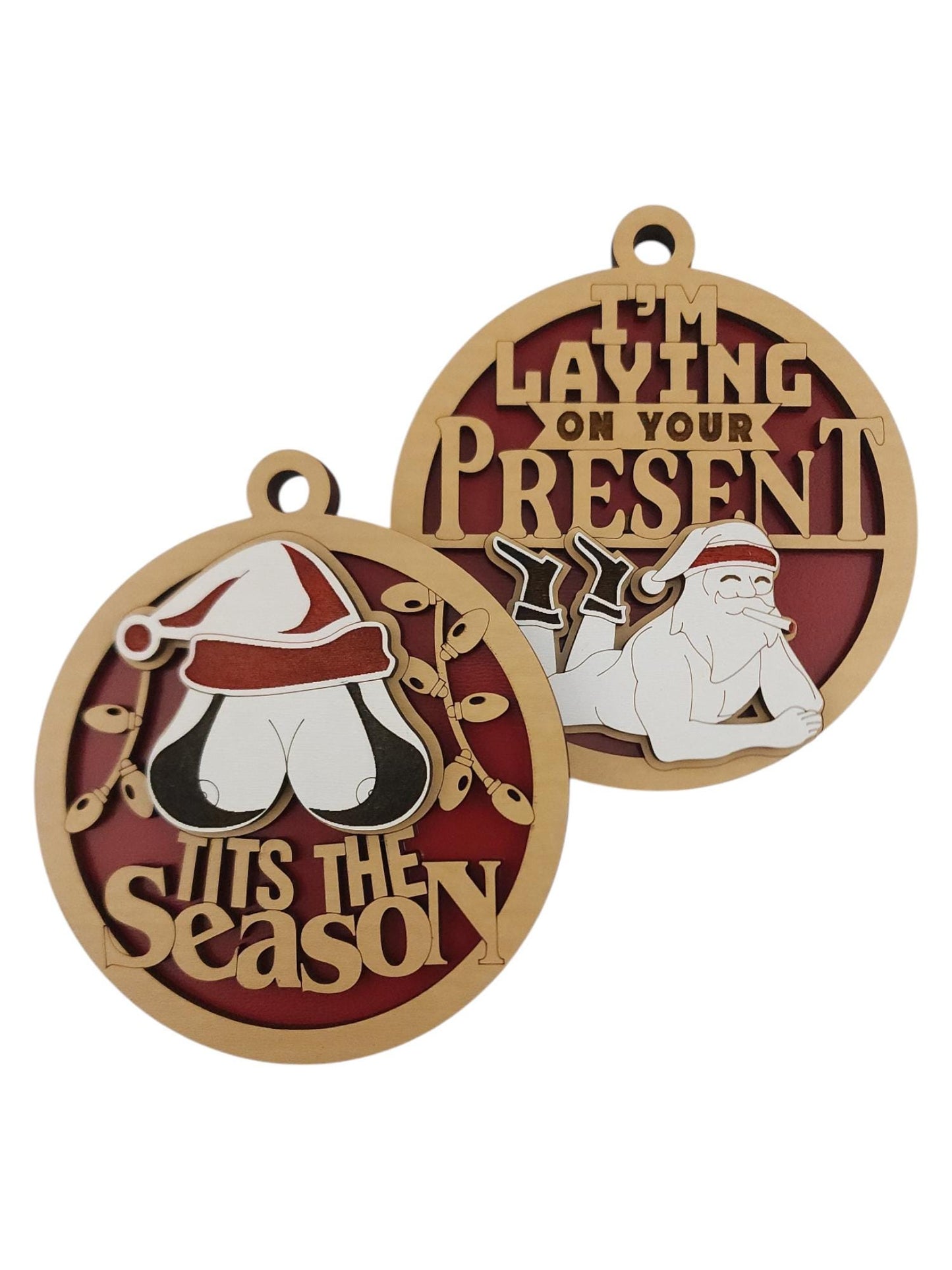 I'm Laying On Your Present Ornament