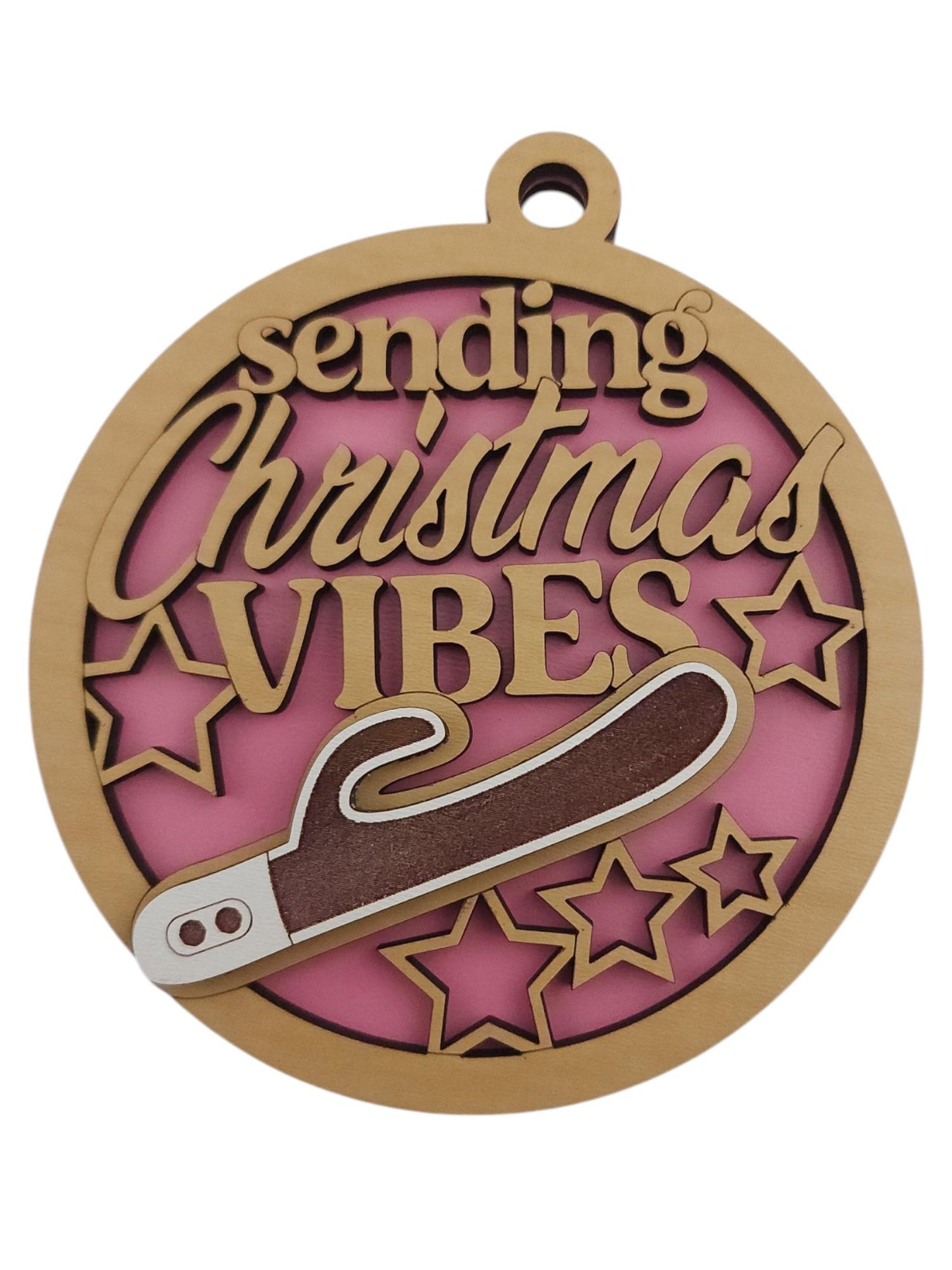 Sending Christmas Vibes Ornament