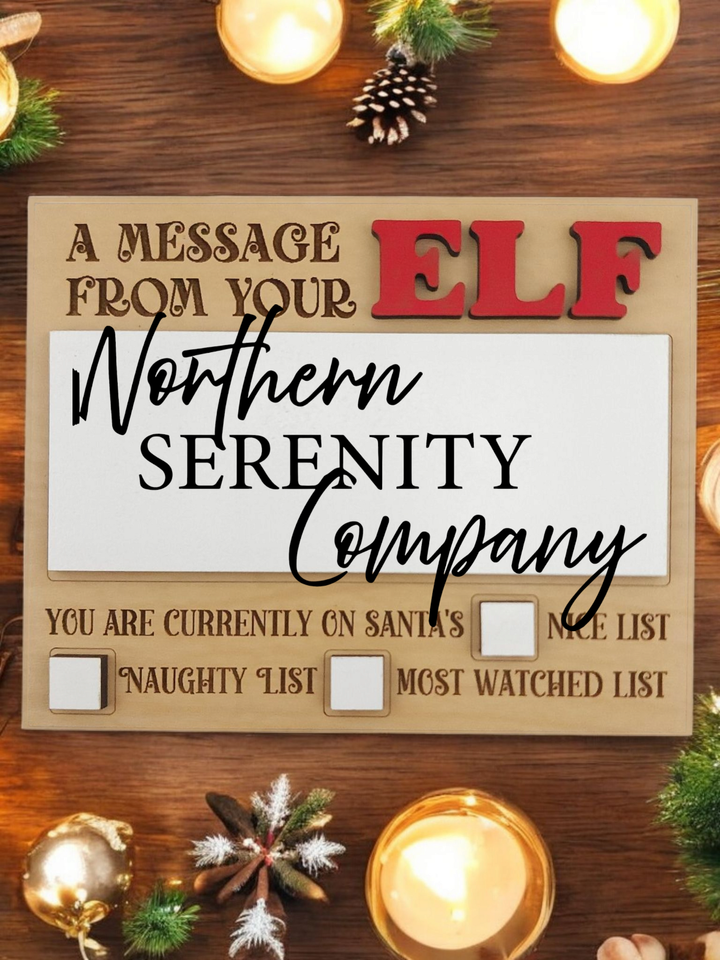 Load and play video in Gallery viewer, Elf Message Board SVG Laser File - *NO PHYSICAL PRODUCT - SEE DESCRIPTION*

